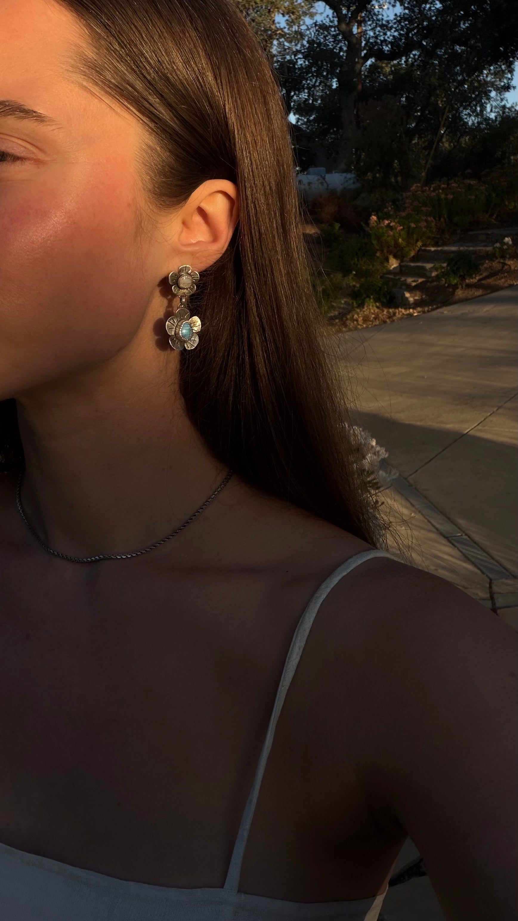 Baby Blue Eyes Stud Earrings