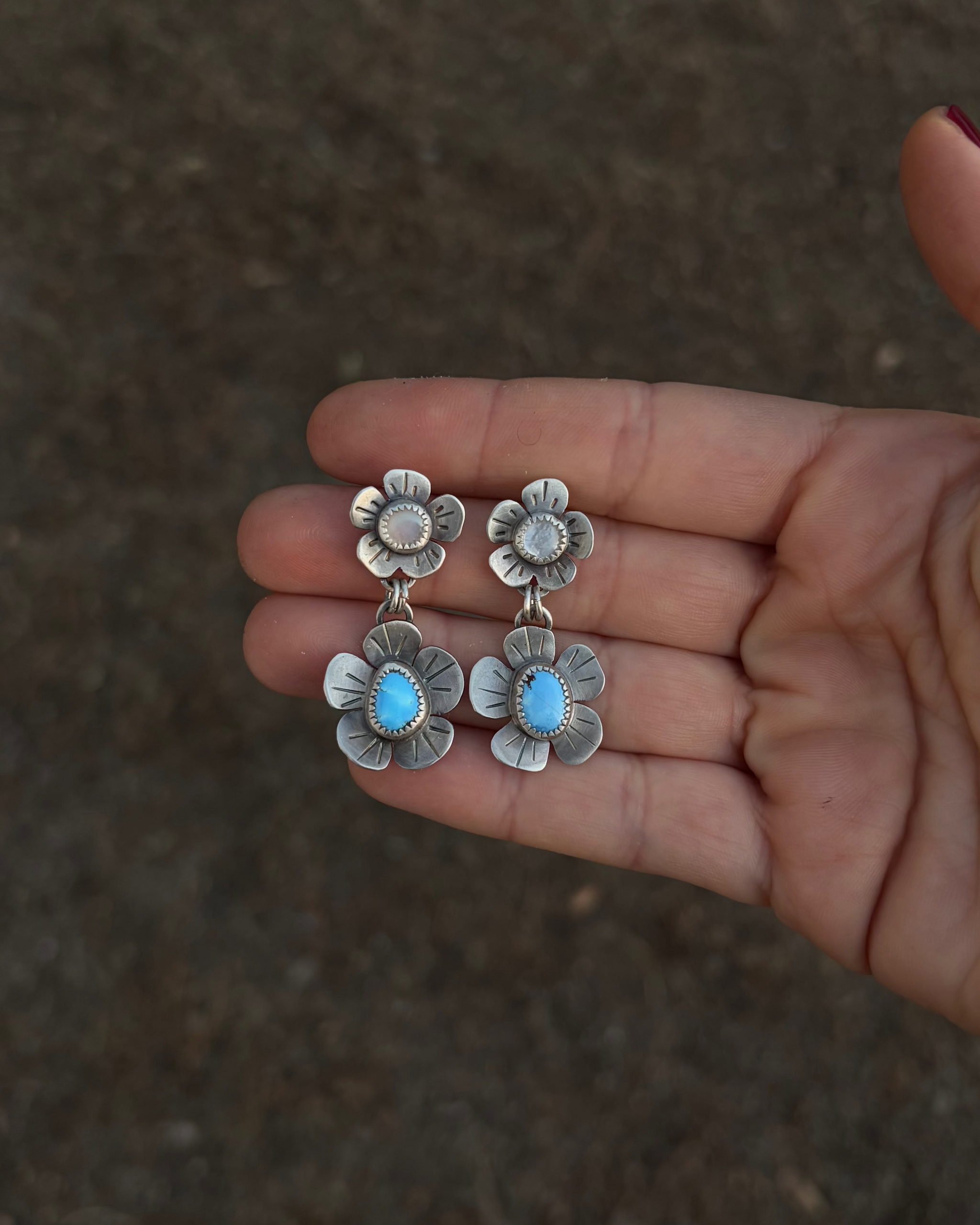 Baby Blue Eyes Stud Earrings