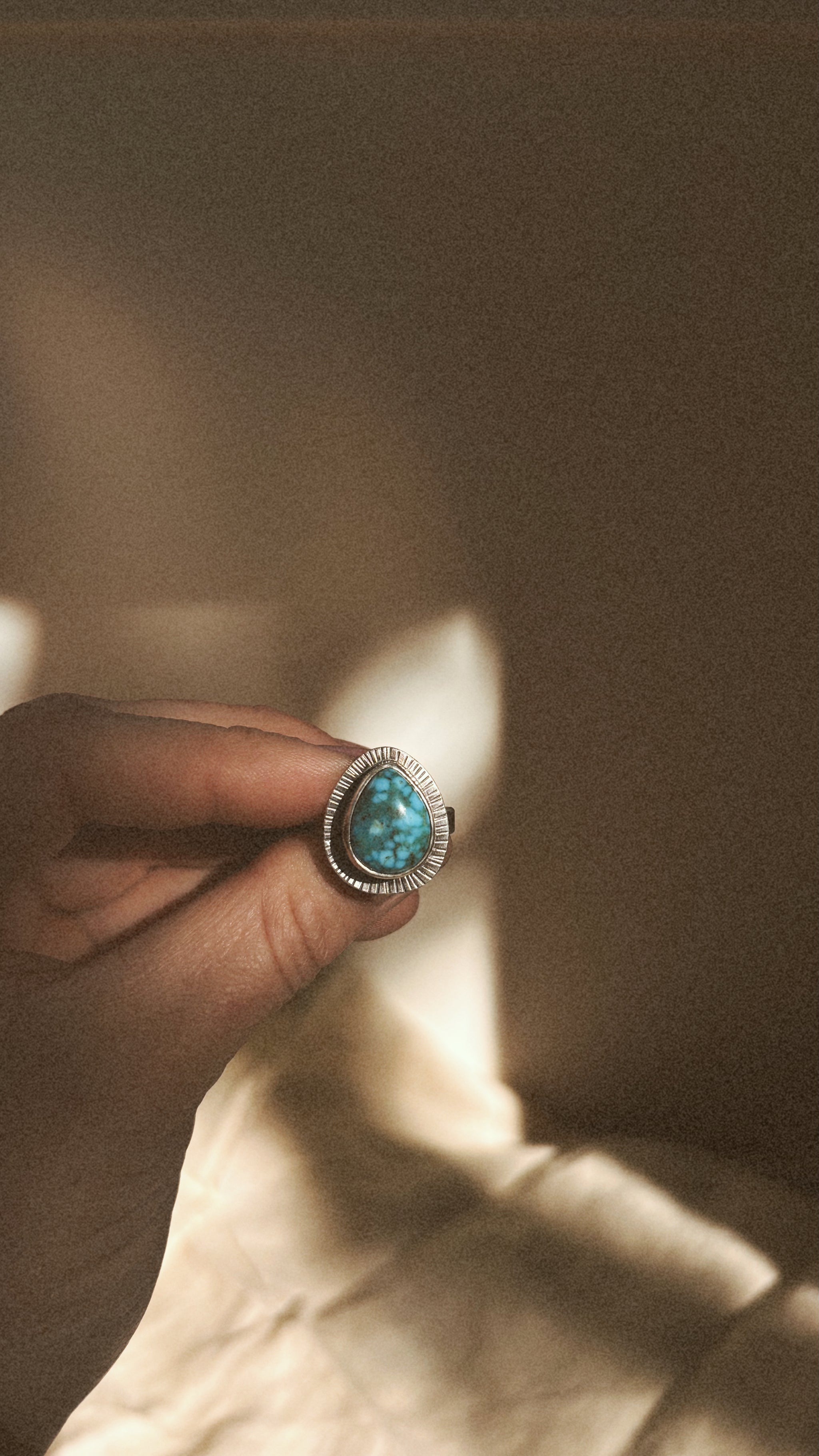 Kingman Turquoise Ring - Size 8 1/4