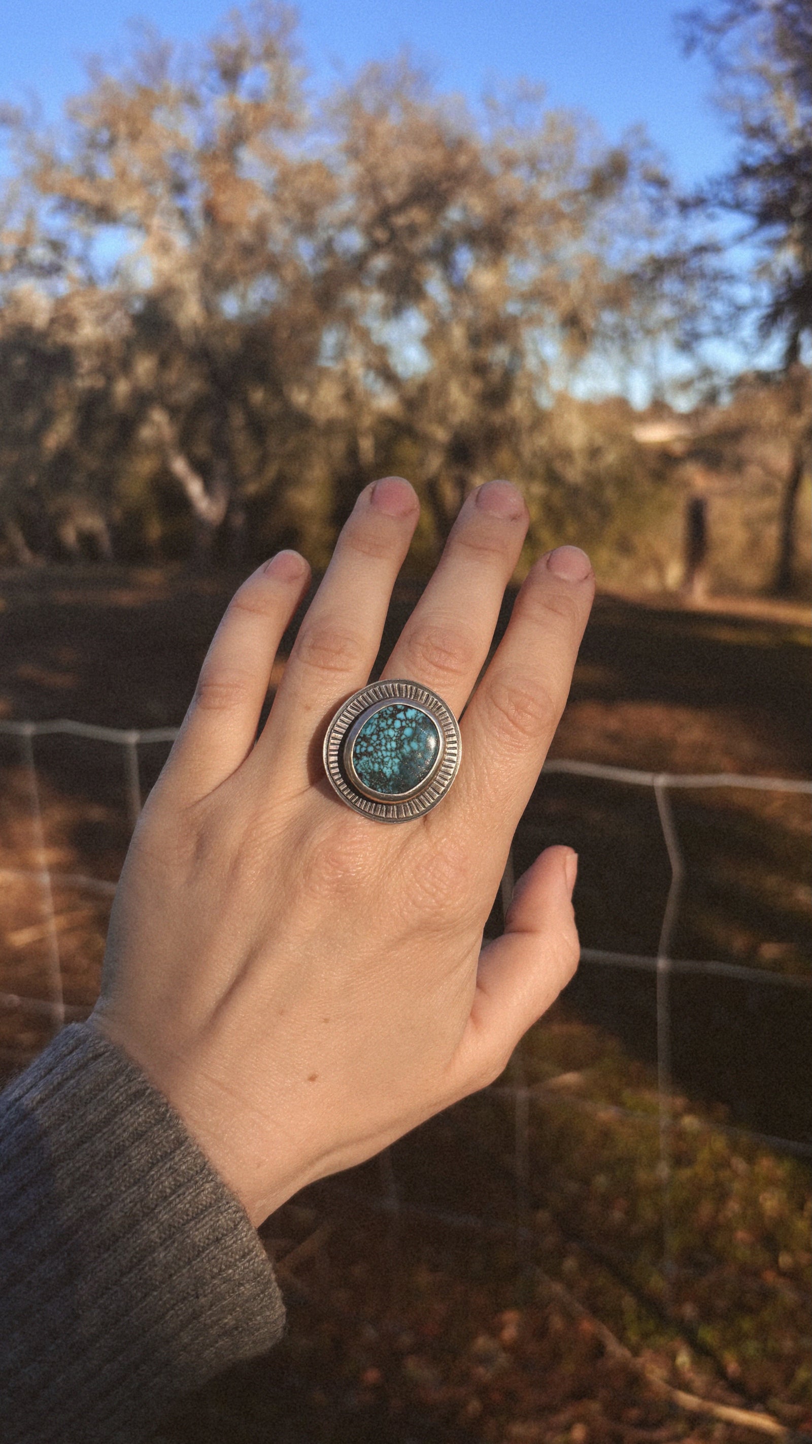Cloud Mountain Statement Ring - Size 8