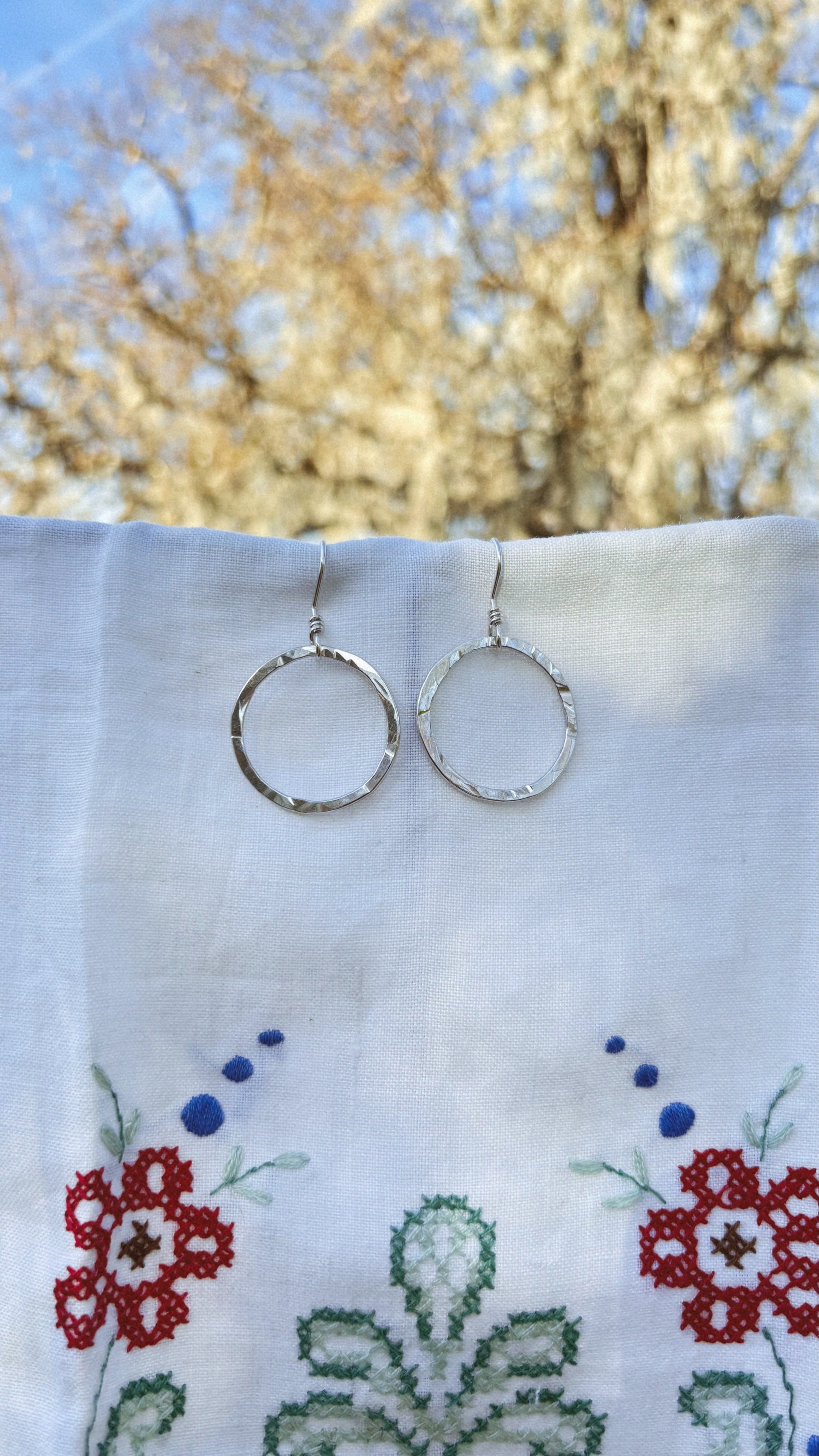 Silver Hoops .01