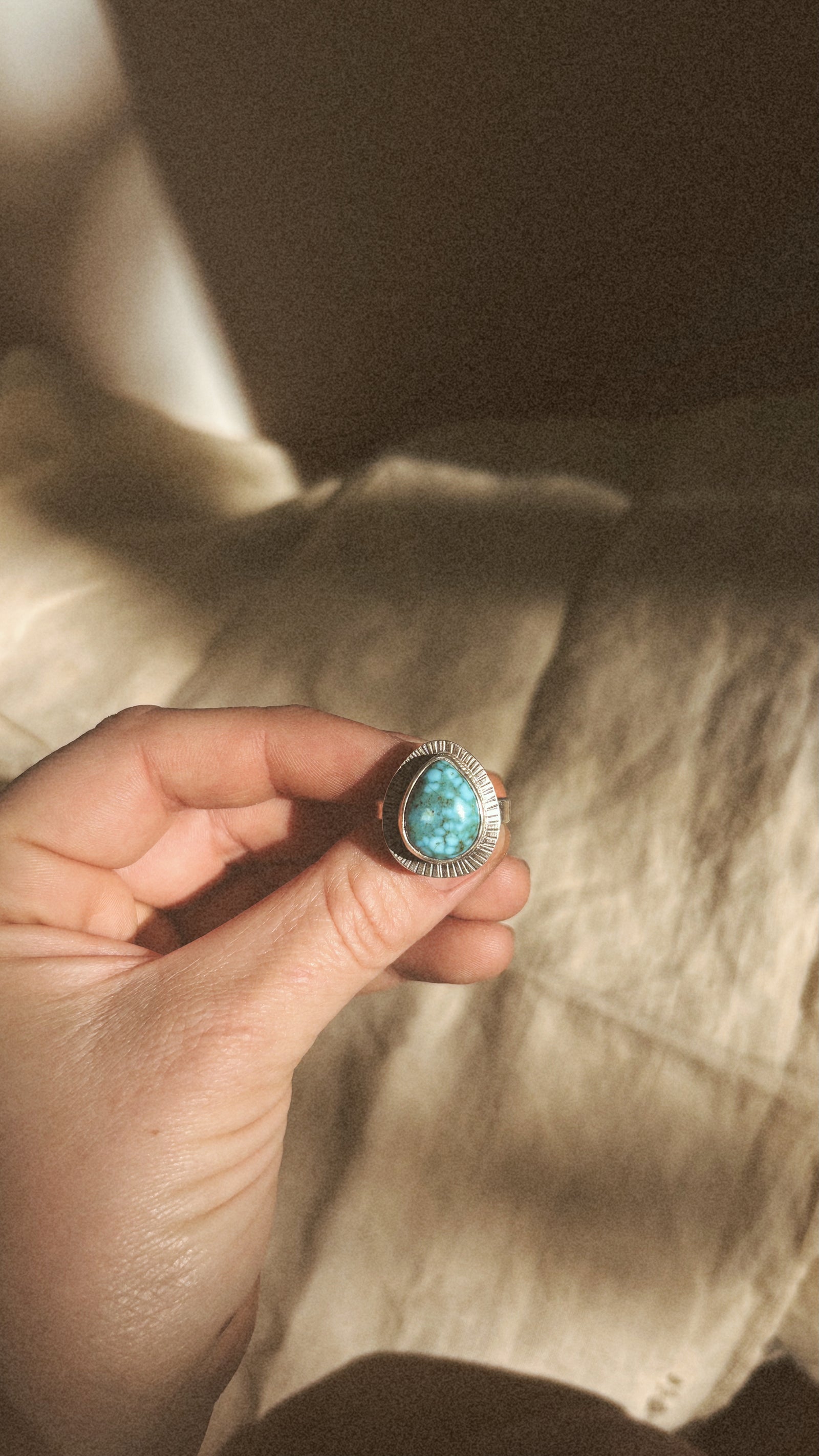 Kingman Turquoise Ring - Size 8 1/4