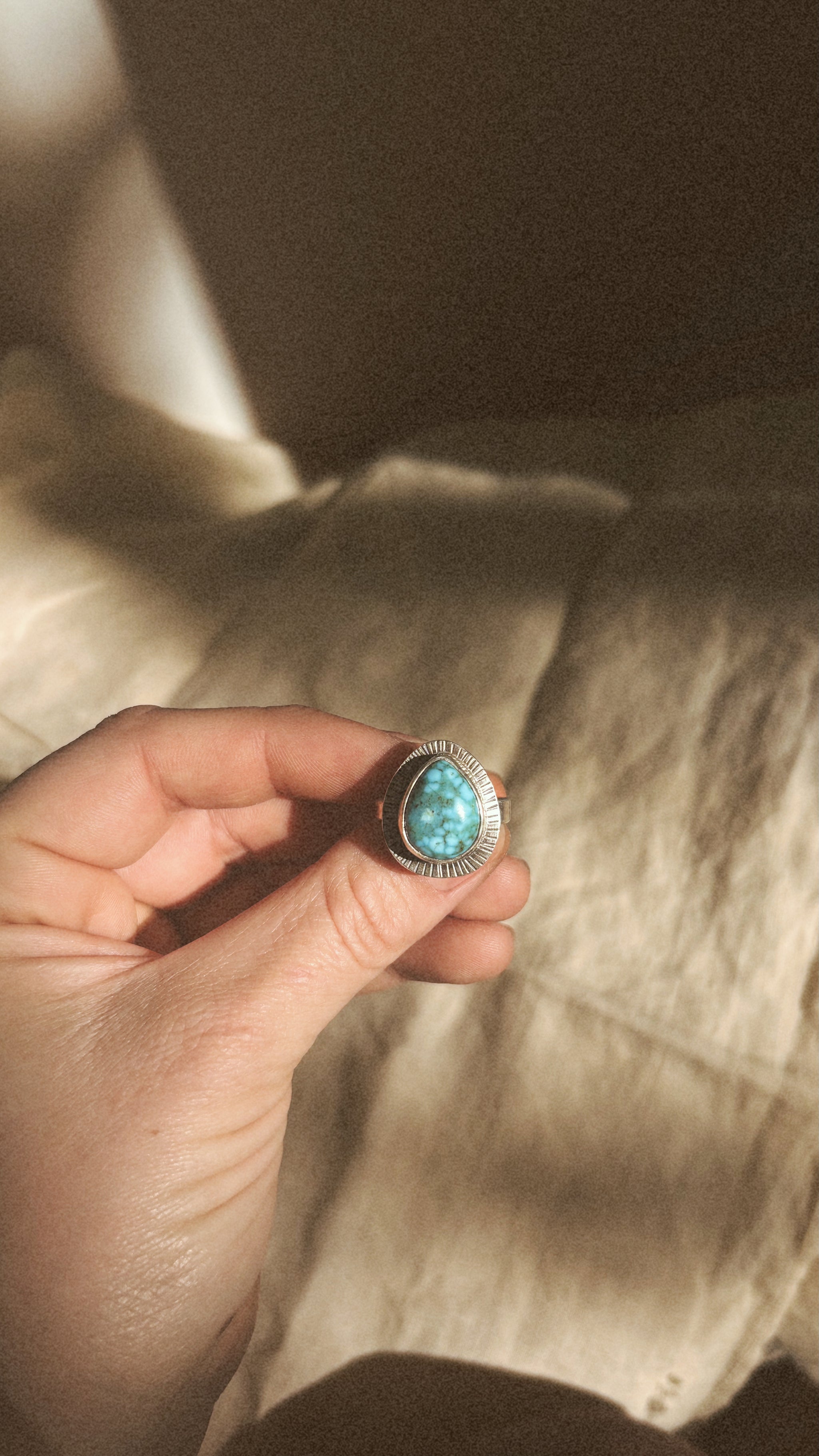 Kingman Turquoise Ring - Size 8 1/4
