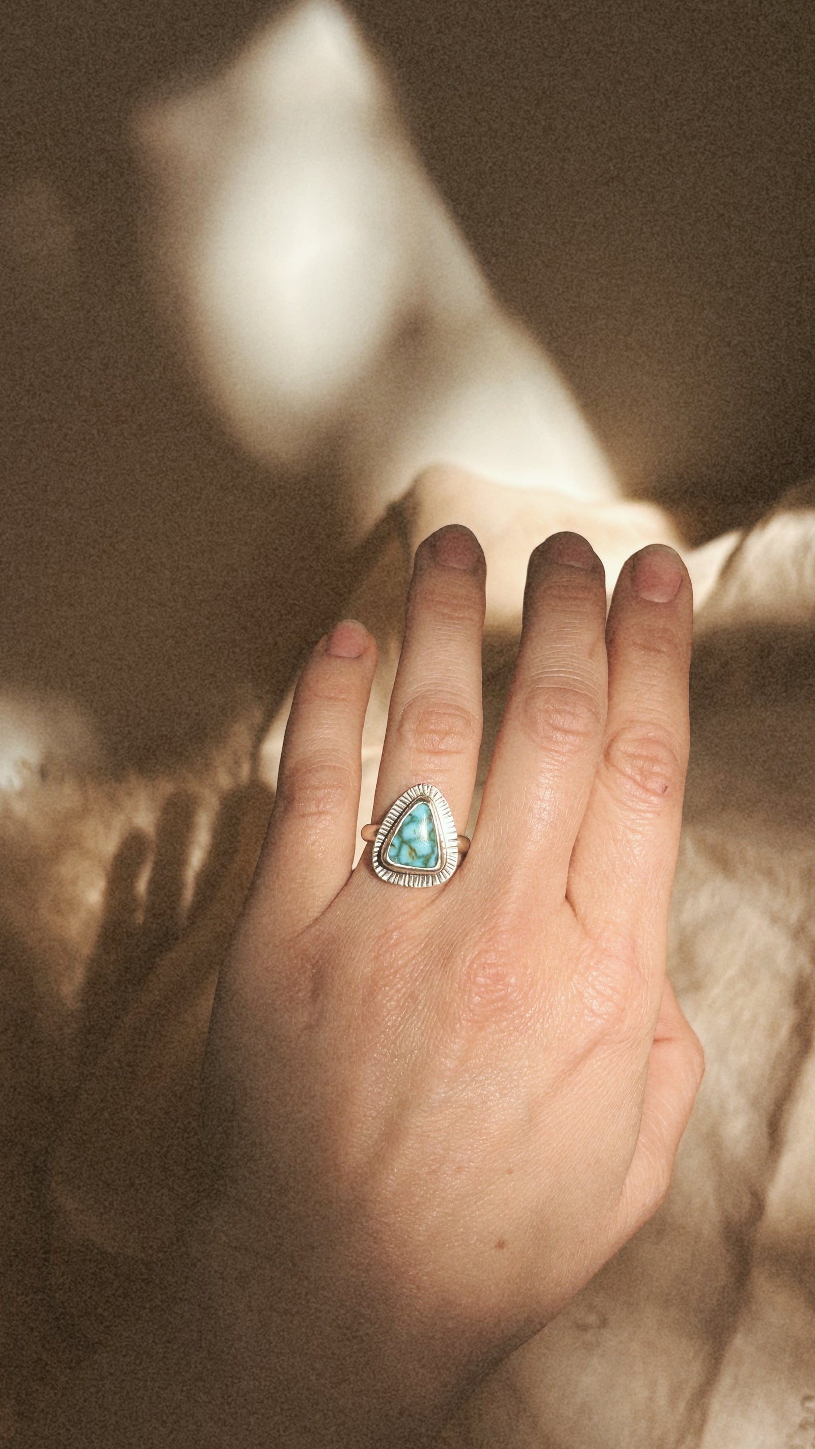 Kingman Turquoise Ring - Size 6