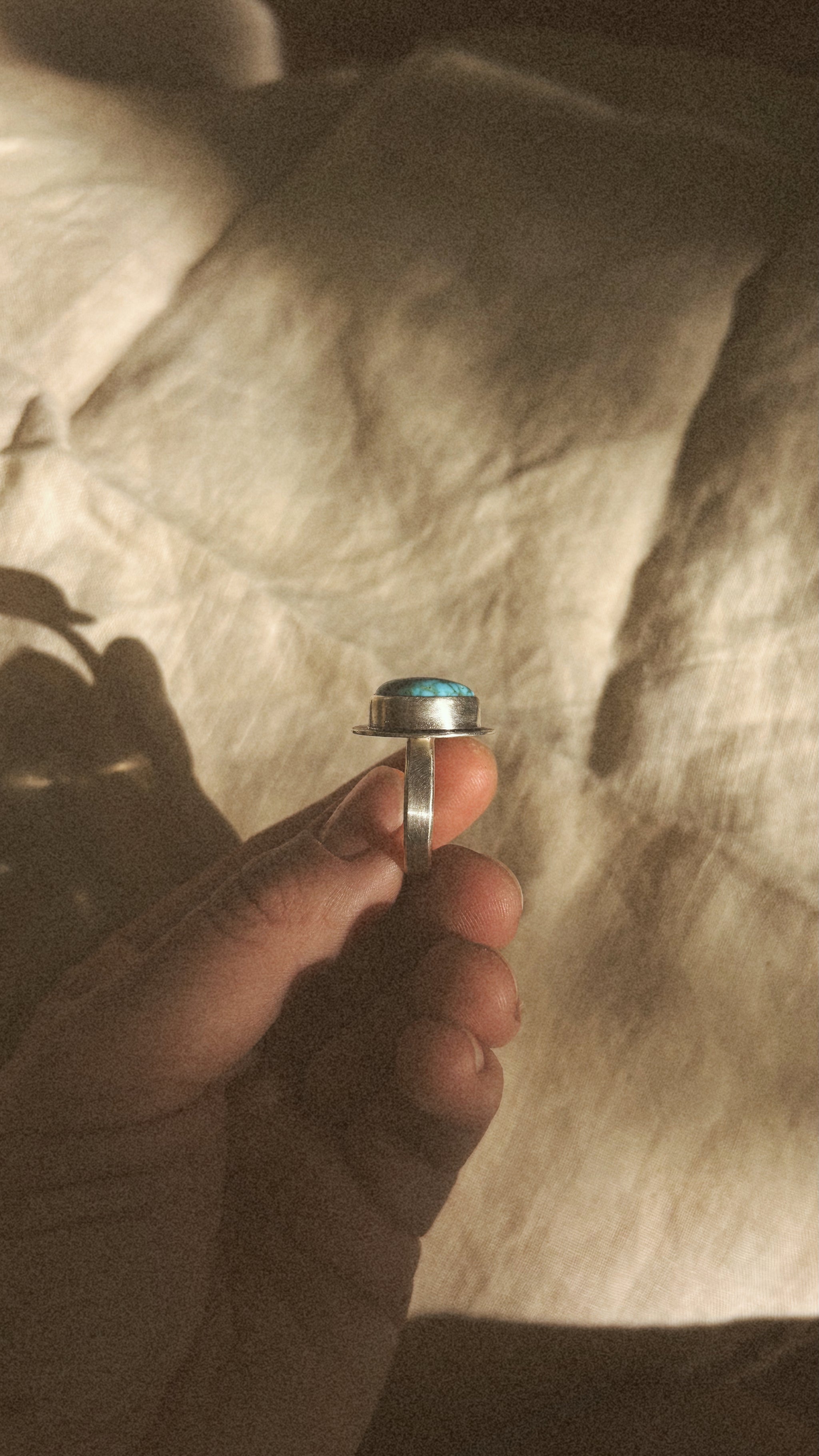 Kingman Turquoise Ring - Size 8 1/4